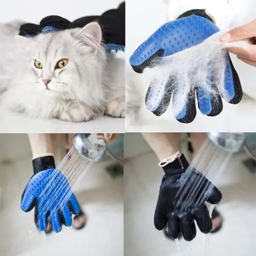 Magic Pet Grooming Gloves – Remove Hair, Massage & Clean