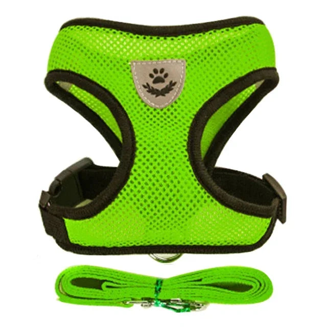 Comfortable Mesh Harness: Adjustable Vest for Cats, Dogs & Walks