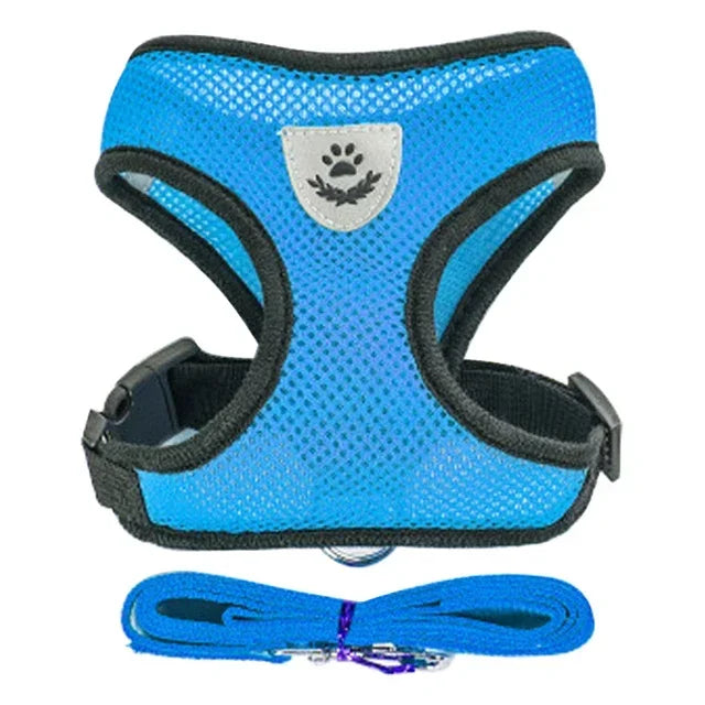 Comfortable Mesh Harness: Adjustable Vest for Cats, Dogs & Walks